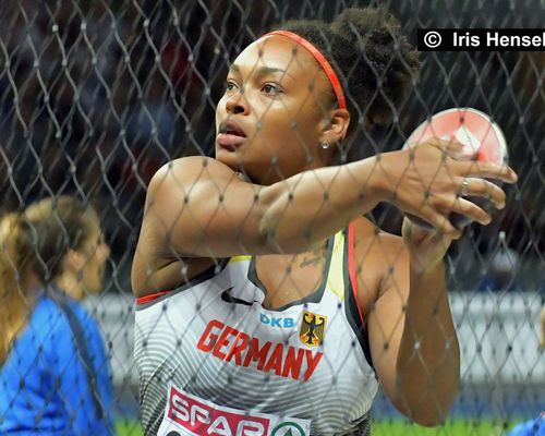 Shanice Craft gewinnt Winterwurf-Europacup im Diskuswurf in Samorin