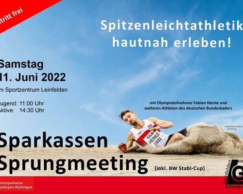 Sparkassen Sprungmeeting Leinfelden mit hochkarätigem Teilnehmerfeld